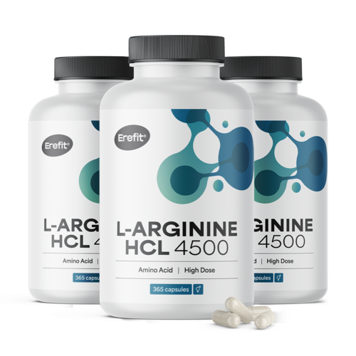 3x L-arginina HCL 4500 mg, total 1095 de capsule
